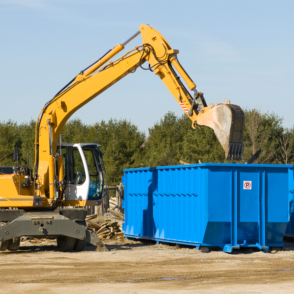 are there any restrictions on where a residential dumpster can be placed in Pearland